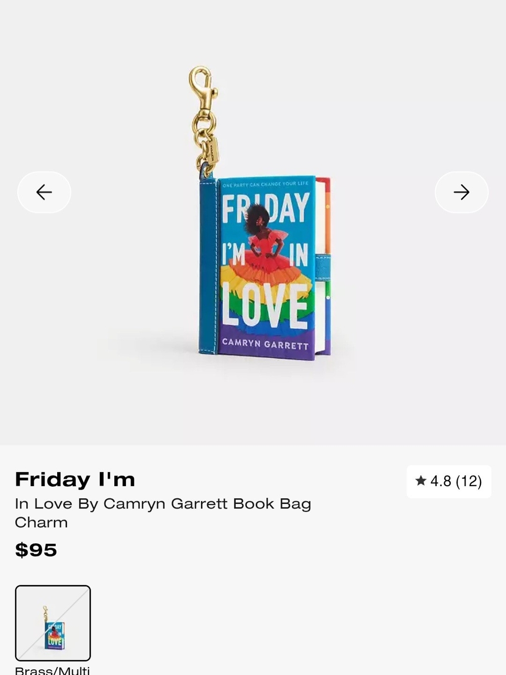 2 (TWO) Coach Mini Book Charms.....Friday I LOVE YOU And I'LL GIVE YOU THE SUN